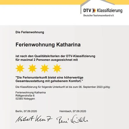 Katharina 4 Sterne Laut Dtv Wallbox 11kw Apartment Nideggen