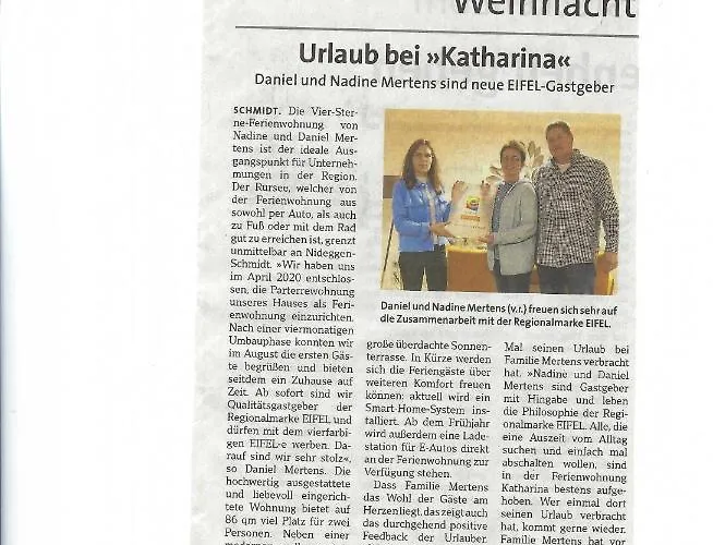 Katharina 4 Sterne Laut Dtv Wallbox 11kw Appartamento Nideggen